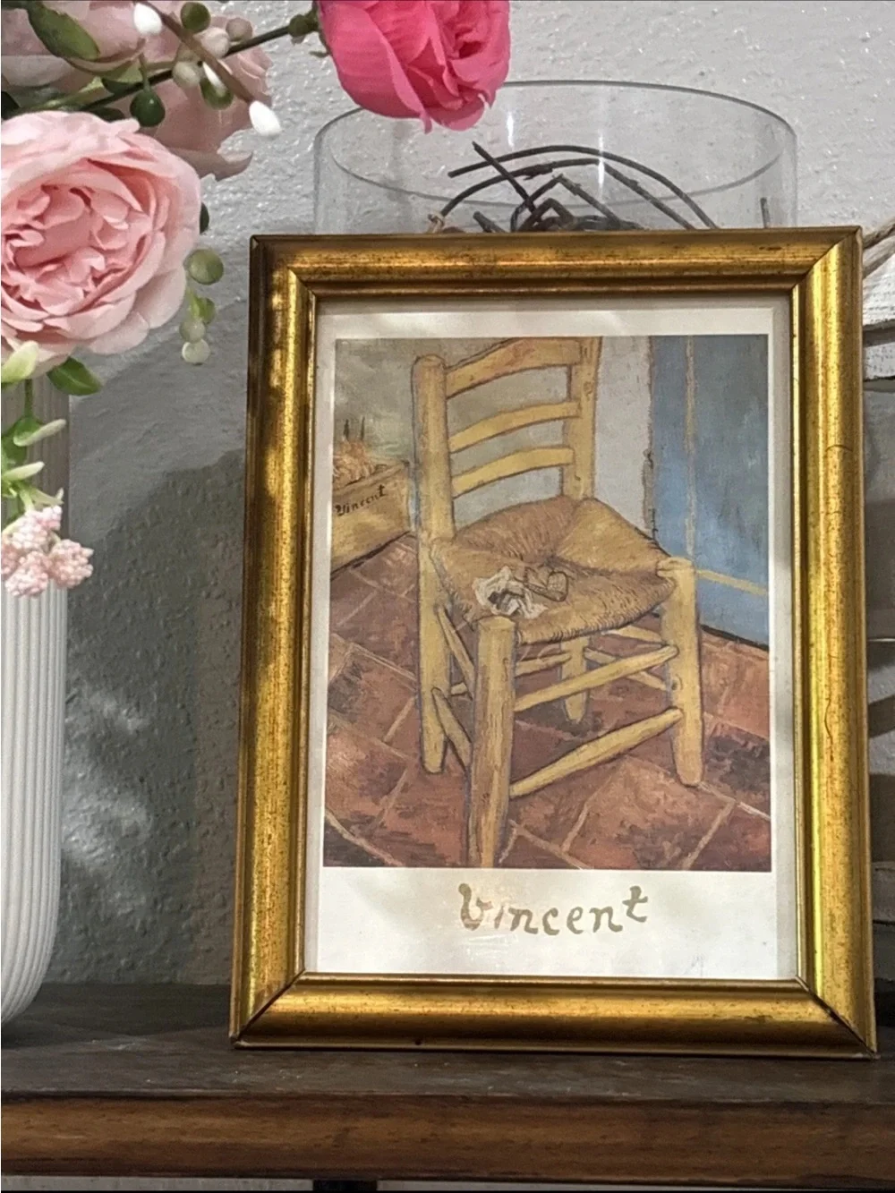 Vincent Framed Art Print in Gold Frame